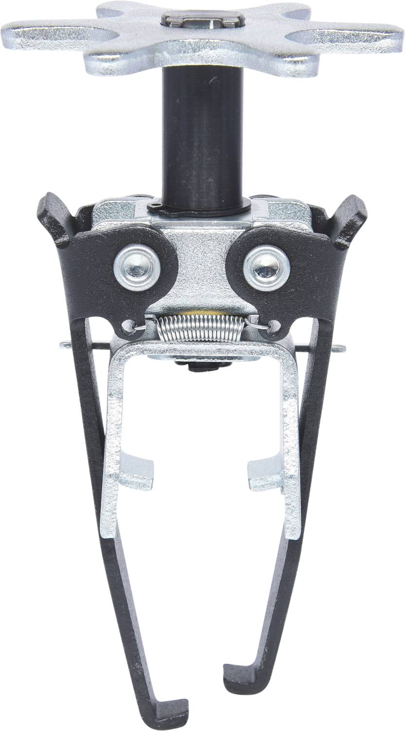 A silver and black valve seat cutter used for machining valve seats in engines.