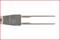 A metallic pair of tweezers with fine tips against a white background. The handles are closed and pointing to the right.