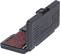 A black case with an open flap reveals red grinding discs inside, with the inscription 'KS Tools' printed on the case.