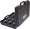 Black tool case by KS Tools, opened, with several round metal parts on foam insert. Ideal for precision work.