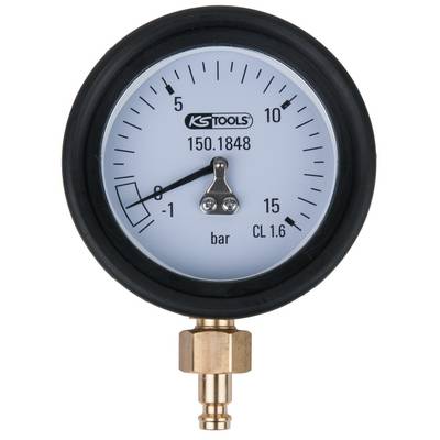 Manometer indicates a pressure of 3 bar, scale ranging from 0 to 15 bar.