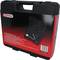 Toolkit with oil pressure testing set, 12-piece. Open set shown, includes pressure gauge and adapters. Manufacturer: KS Tools.