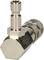 A silver, metallic quick-release valve with ribbing for better grip, featuring a manufacturer's logo.
