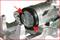 Brake calliper highlighted with arrows pointing to the piston surface.