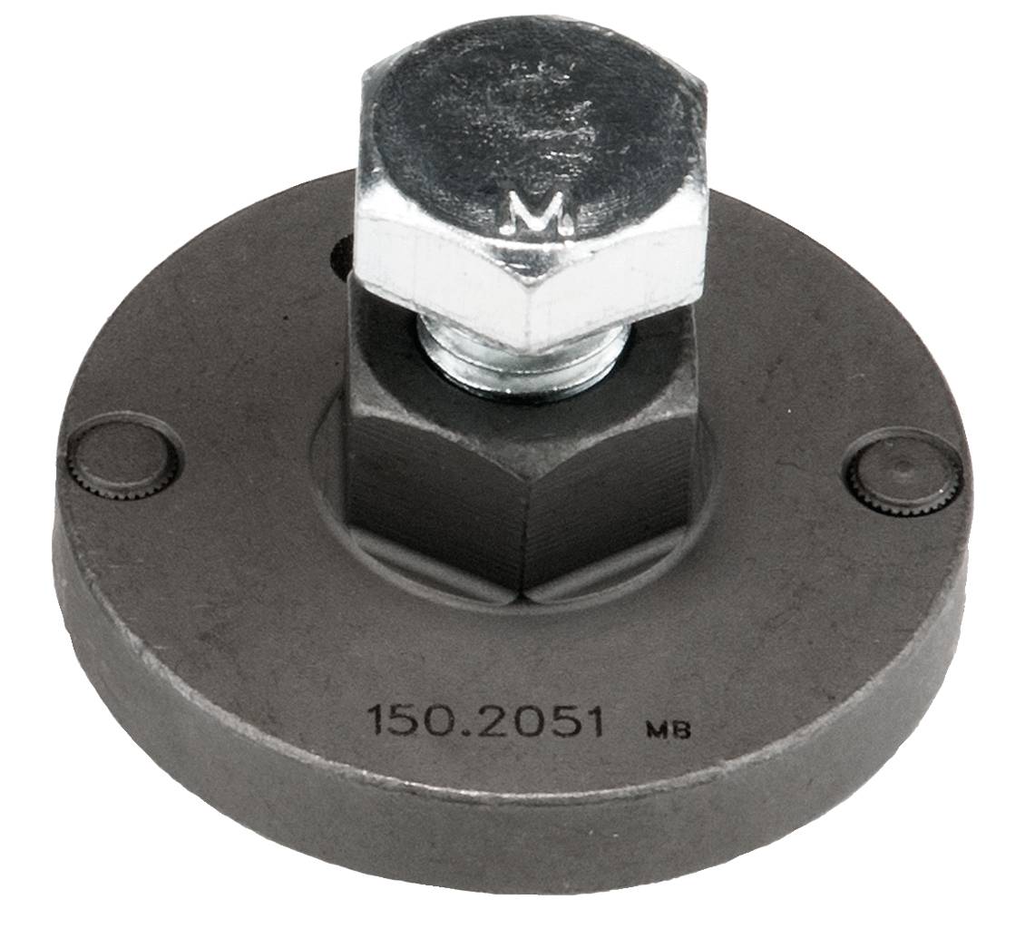 A black, round metal part with a central hexagonal screw. Text at the bottom reads: '150.2051 MB'.