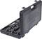 A portable, open black plastic tool case with compartments for tool inserts. Contains inserts in various sizes for automotive repairs.
