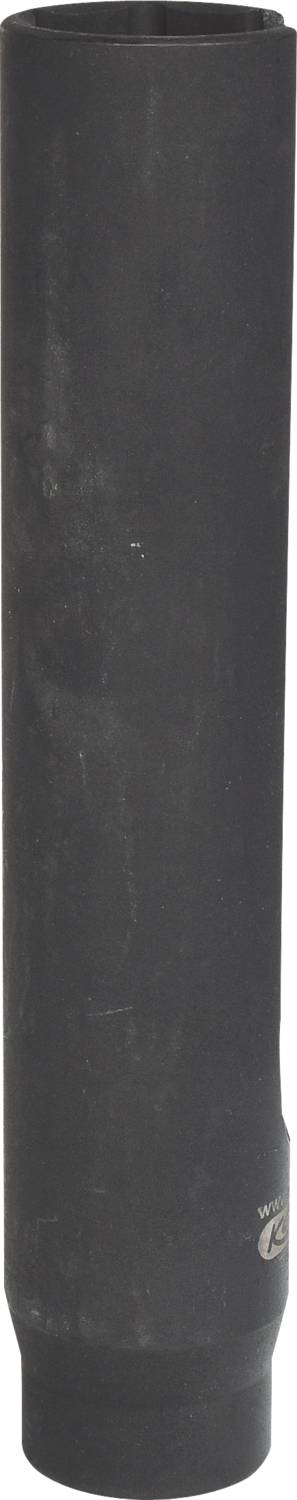 A black, cylindrical object that looks like an elongated tube body.