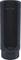 A black socket extension with a cylindrical shape, suitable for loosening or tightening nuts.