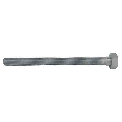 Large bolt with continuous thread and hexagonal head, primarily used in metalworking and mechanical engineering.