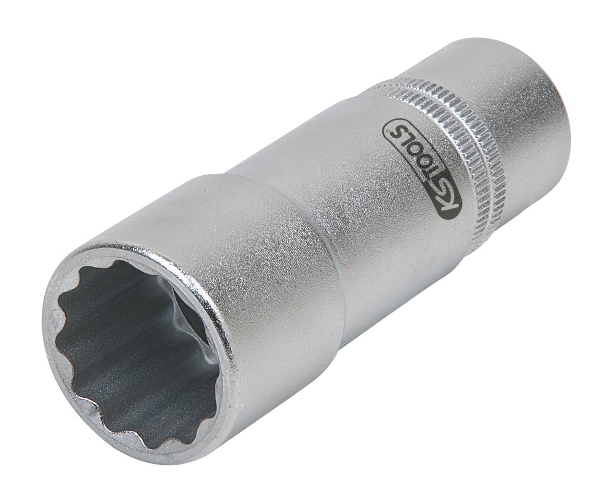 Metal spanner with 'KS Tools' marking, showing a twelve-sided opening for tightening or loosening nuts.