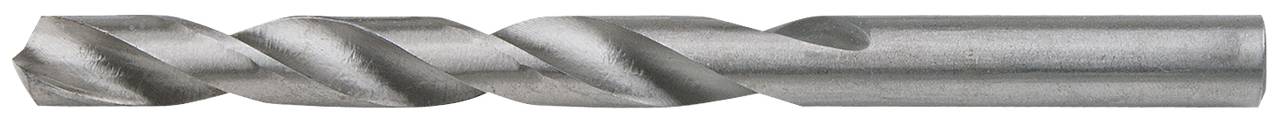 Metal drill bit with a spiral cutting edge and cylindrical shaft. Suitable for precise drilling in metal surfaces.