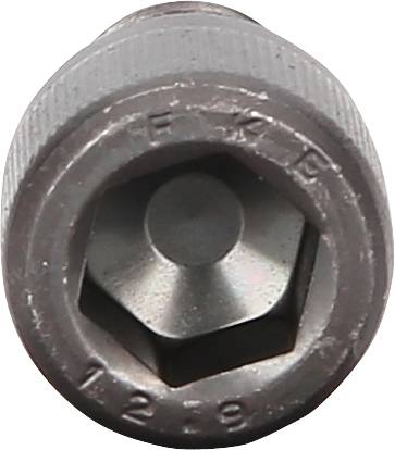 Metallic hexagonal socket adaptor with '12-9' marking and letters 'EKB'.