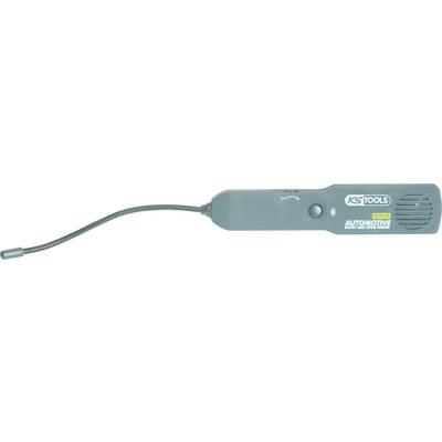 Handheld leak detector with flexible probe and control light, labelled 'AUTOMOTIVE LEAK DETECTOR' and 'KS TOOLS'.