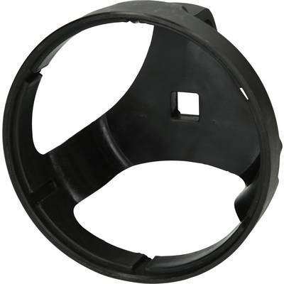 Plastic drum, likely part of a technical device. Circular with multiple ventilation slots.