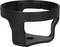 A black plastic component shaped like a holder or mounting bracket, with an open underside and sides.