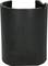A black, cylindrical plastic cover, likely a protective cap or mounting bracket for a technical device.