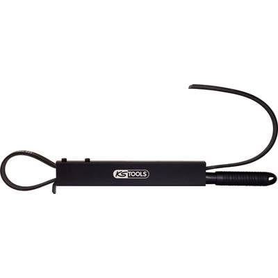 A black tool with a handle and flexible band. The 'KS Tools' logo is printed on it. It is used for cable or pipe installation.