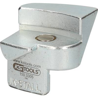 A silver tool component with the inscription 'INSTALL', beneath it the KS Tools logo and URL. Used for specific assembly purposes.