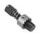 A black-handled adjustable metal ratchet adapter with spring mechanism, used for torque adjustment in hand tools.