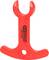 Red plastic tool with two different ends and a hole in the middle. It bears the inscription 'KS Tools 150.7006'.