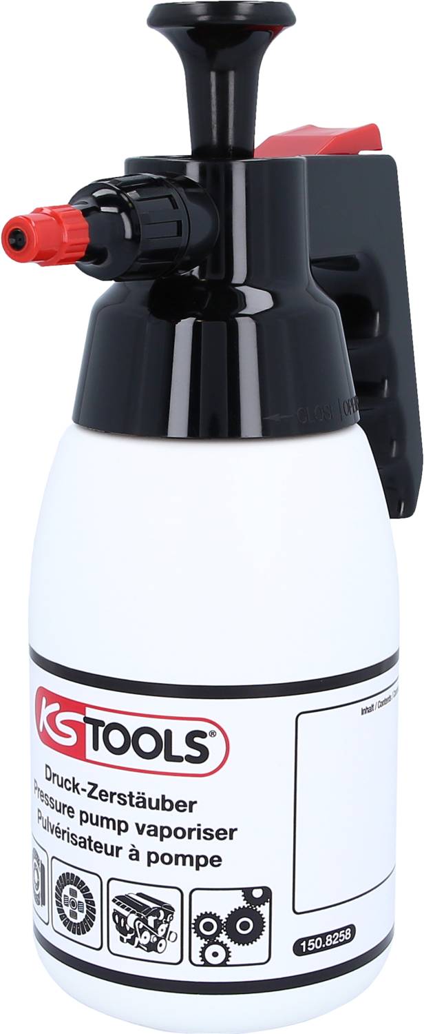 KS TOOLS 150.8258 Pump spray bottle for brake cleaner, 1 l