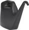 A black watering can with an ergonomic handle and long spout, suitable for precise watering of plants in gardens or households.