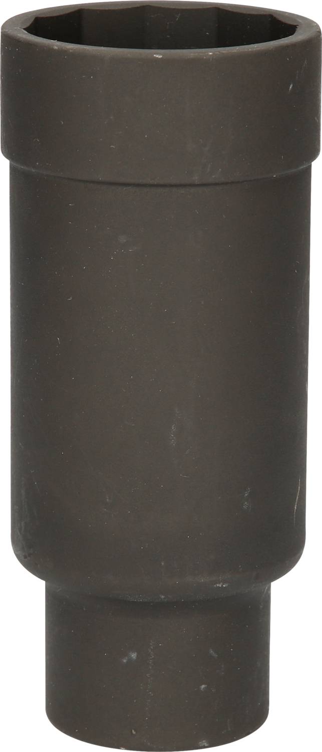 Black, cylindrical metal sleeve, most likely a tool attachment.