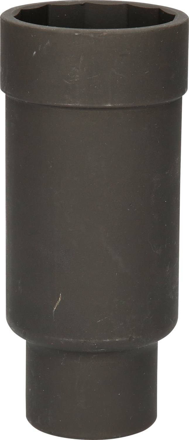 A black, hexagonal socket extension, suitable for mechanical work or loosening nuts and bolts.