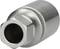 Metal socket wrench insert, cylindrical with a knurled end, suitable for screw work in various sizes.