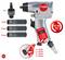 'KS Tools Impact Wrench Set with 4 Nuts (1/4" Connection, 8/10/12 mm Sizes). Torque adjustable from 10 to 40 Nm.'