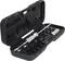 Black plastic toolcase with a selection of socket wrenches and a torque wrench. Tools are neatly arranged.