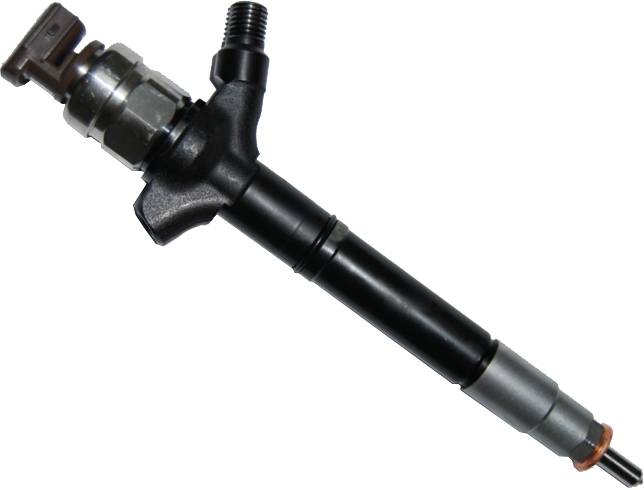 Diesel engine fuel injection nozzle, metallic and cylindrical, with threaded connection, for fuel supply into combustion chambers.