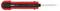 A red screwdriver with an extendable tip. Suitable for precise work in confined spaces.