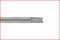 A silver metal pin with a ribbed structure at one end. The image shows only the left part of the pin against a white background.