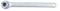 A silver spanner with a rounded end. Suitable for mechanical work.