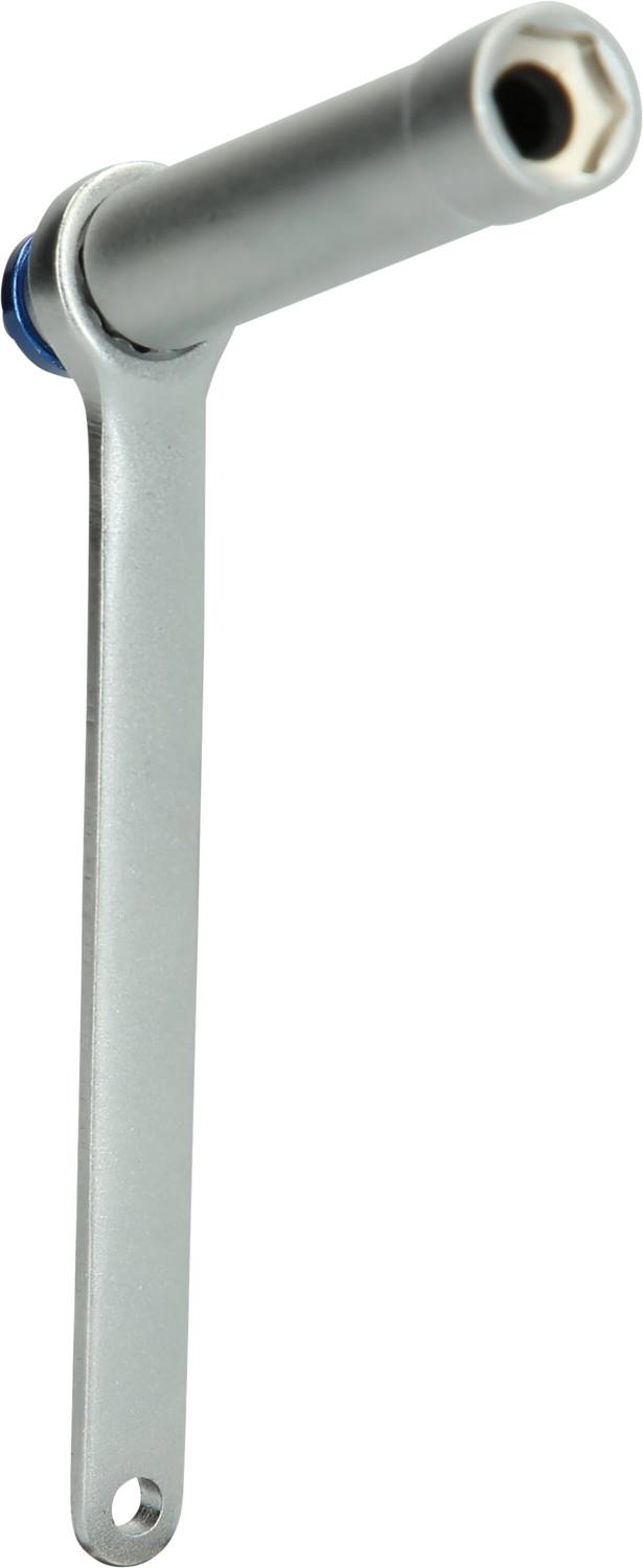 A silver-coloured Allen key in an L-shape, used for tightening or loosening screws.