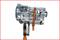 Automatic transmission is secured with a mounting system. Shows technical details of the transmission, which is horizontally oriented.