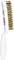 White cleaning brush with a long handle and gold-coloured bristles, suitable for cleaning surfaces or tools.