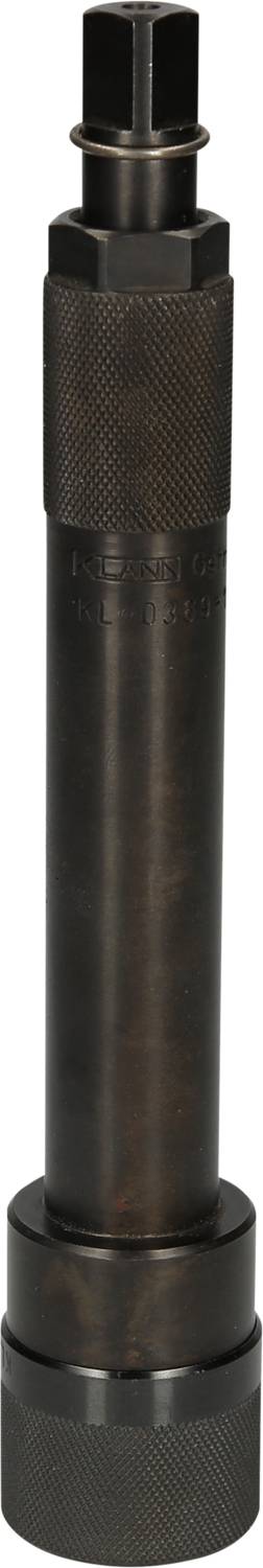 Metal tool body for industrial applications, long and cylindrical, suitable for manufacturing processes.