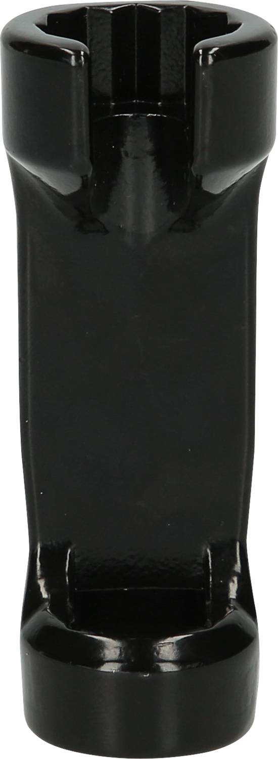 A black, cylindrical socket insert, suitable for torque wrenches, shown in a vertical view.