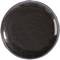 A round, black glaze surface with a glossy, polished finish.