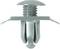 Grey plastic wall plug with spreading function and screw section, suitable for fixings in construction and assembly.