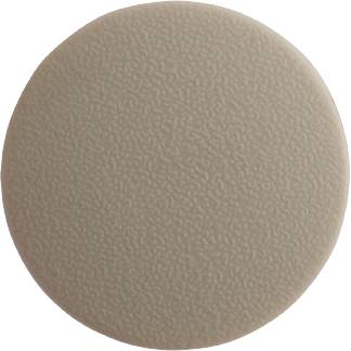 Beige round texture with a slightly irregular, granular surface, resembling a heavy rough fabric.