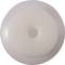 A white, round plastic disc with a central hole, lying flat, illuminated from above.<br><br>(Note: The translation is already in British English, as the original text was in German and appears to be a descriptive image caption or technical description.)