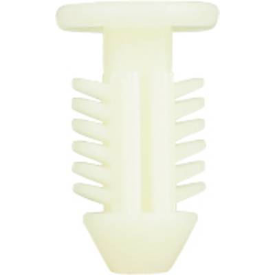 A white cavity wall anchor used for fixing into walls or other materials.