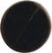A dark brown coffee bean with a smooth surface and a vertical seam in the middle.