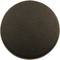 A round, black, textured button or surface, potentially part of an electronic device or tool.