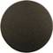 A plain, round black button.