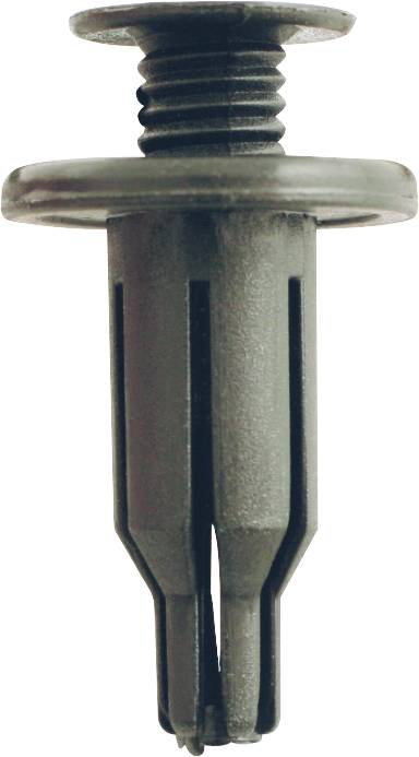 A grey plastic wall plug with a screw thread, commonly used for fixing parts to plasterboard or partition walls.