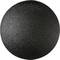 Black, matte, circular surface, possibly a rounded object or a flat button.
